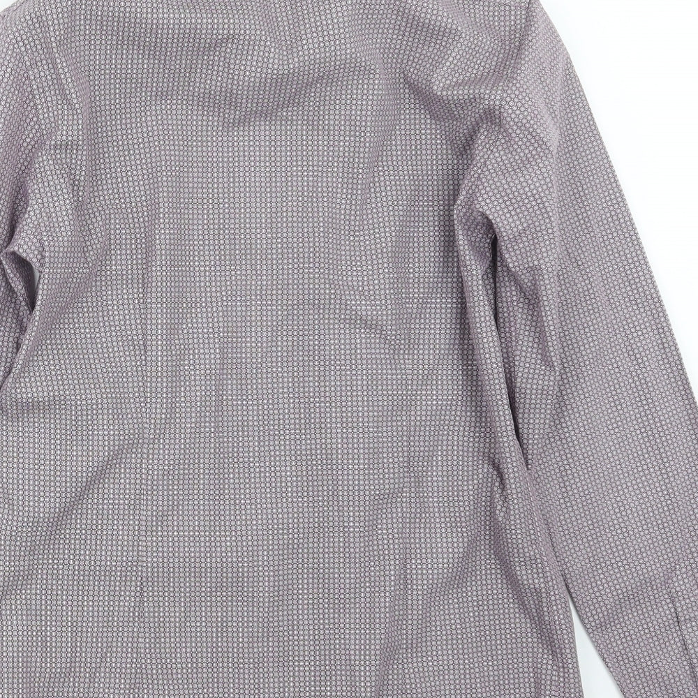 Debenhams Mens Purple    Button-Up Size 14.5