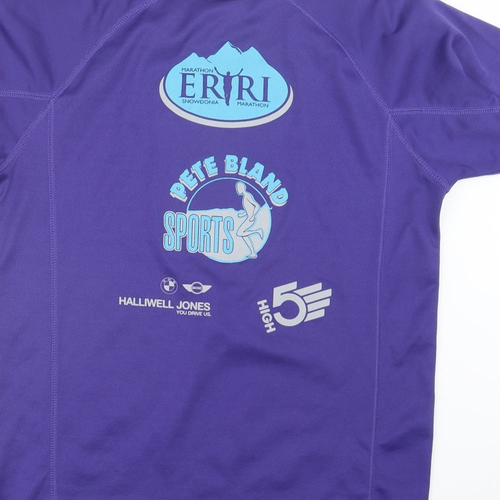 Roly Mens Purple   Basic T-Shirt Size S