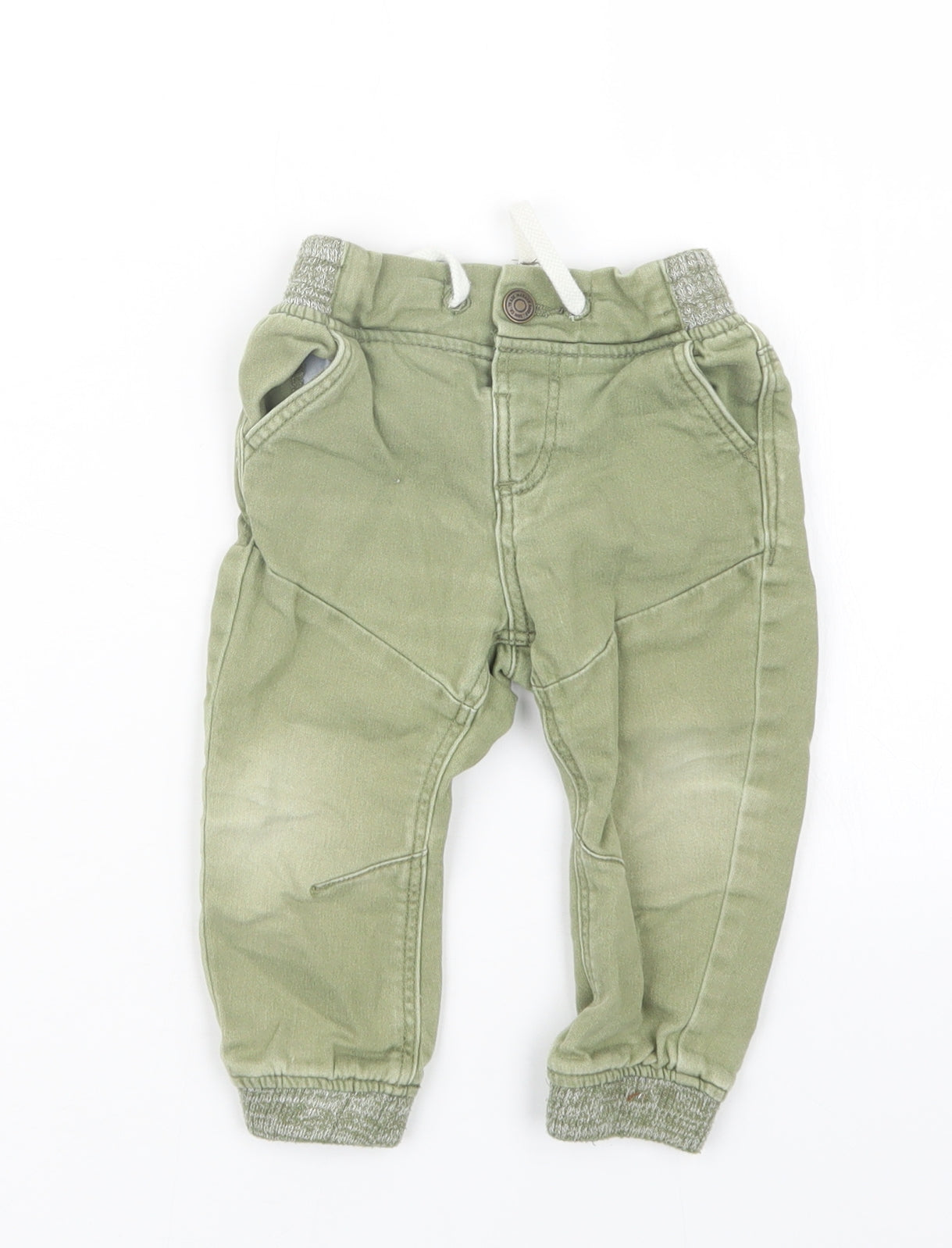 Denim Co. Boys Green   Cargo Trousers Size 12-18 Months