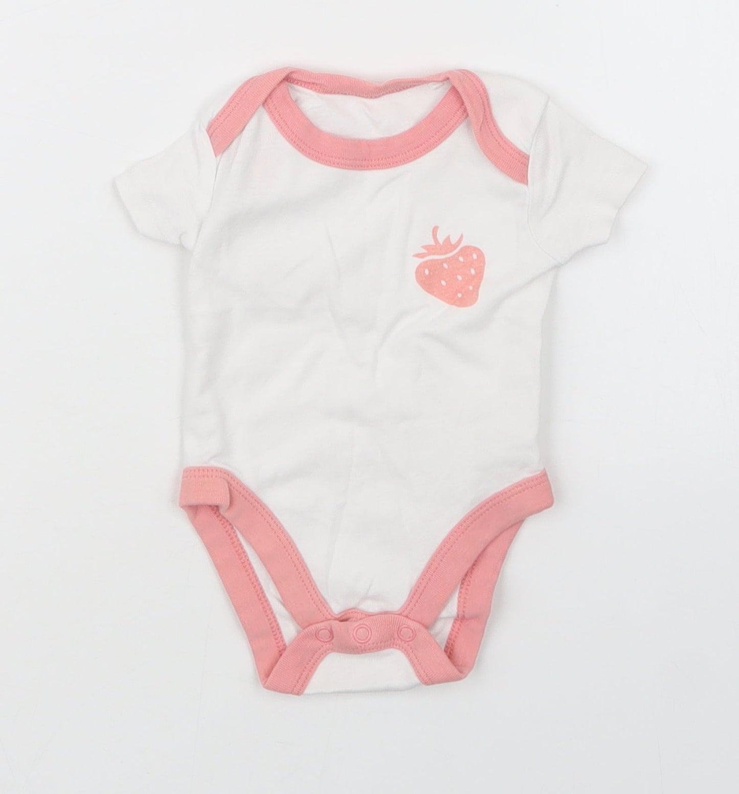 Lily & Dan Girls White   Babygrow One-Piece Size 0-3 Months