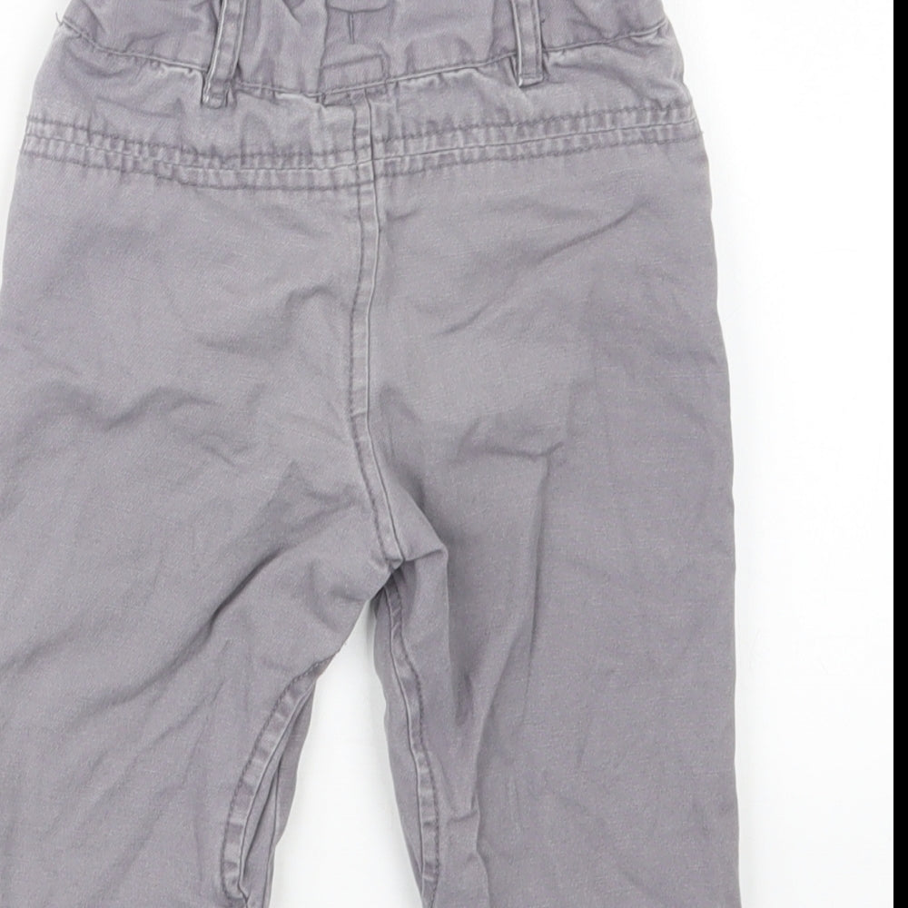 F&F Boys Grey   Cropped Trousers Size 9-12 Months