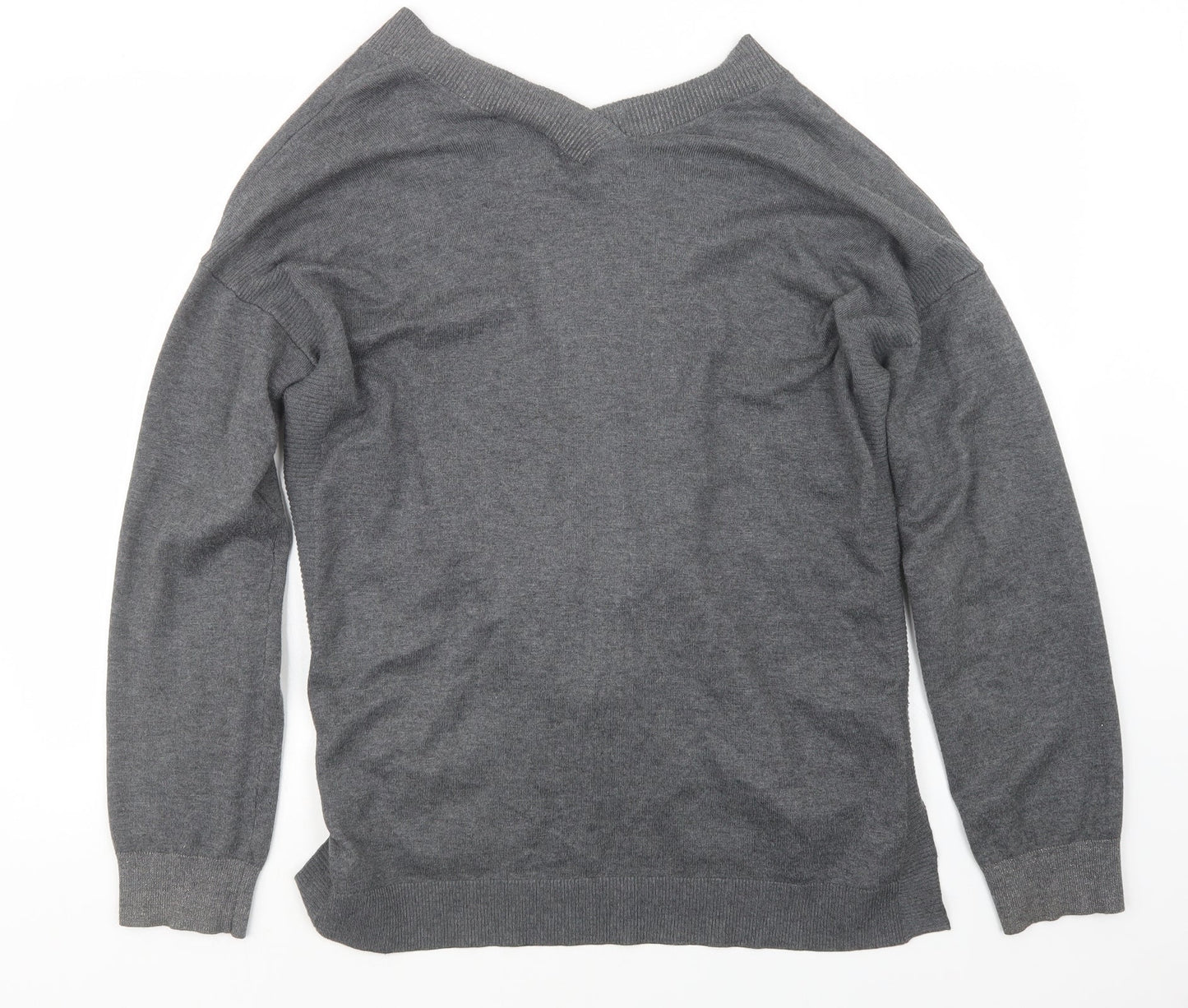 Retrology Womens Grey  Knit Cardigan Jumper Size L