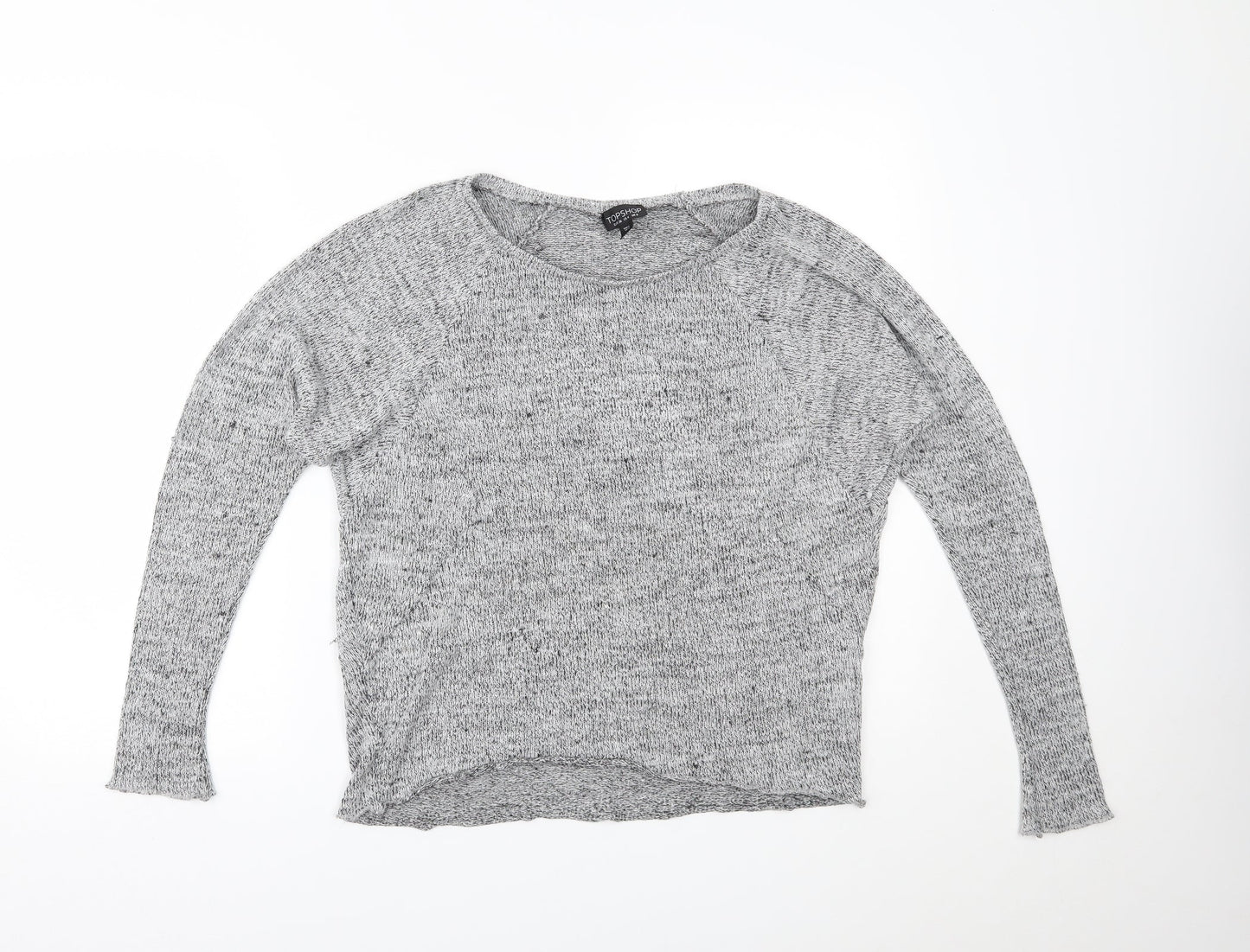 Topshop Womens Grey   Basic Blouse Size 8