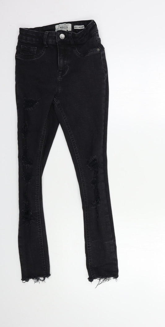 New Look Girls Black  Denim Skinny Jeans Size 12 Years