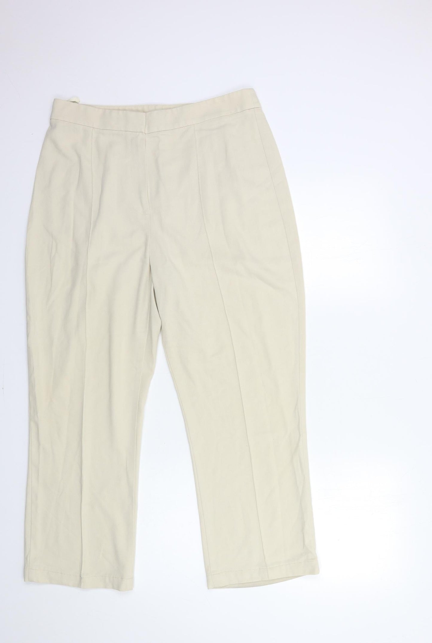 Marks and Spencer Womens Beige   Trousers  Size 16 L27 in