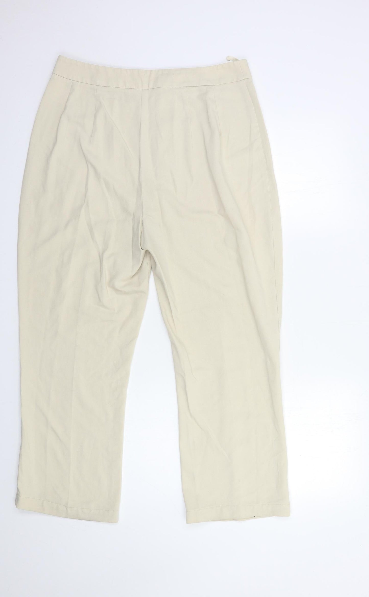 Marks and Spencer Womens Beige   Trousers  Size 16 L27 in