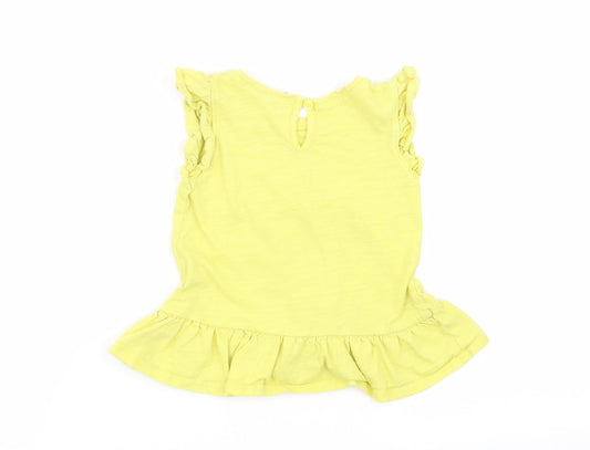 Gap Girls Yellow   Basic Tank Size 18-24 Months