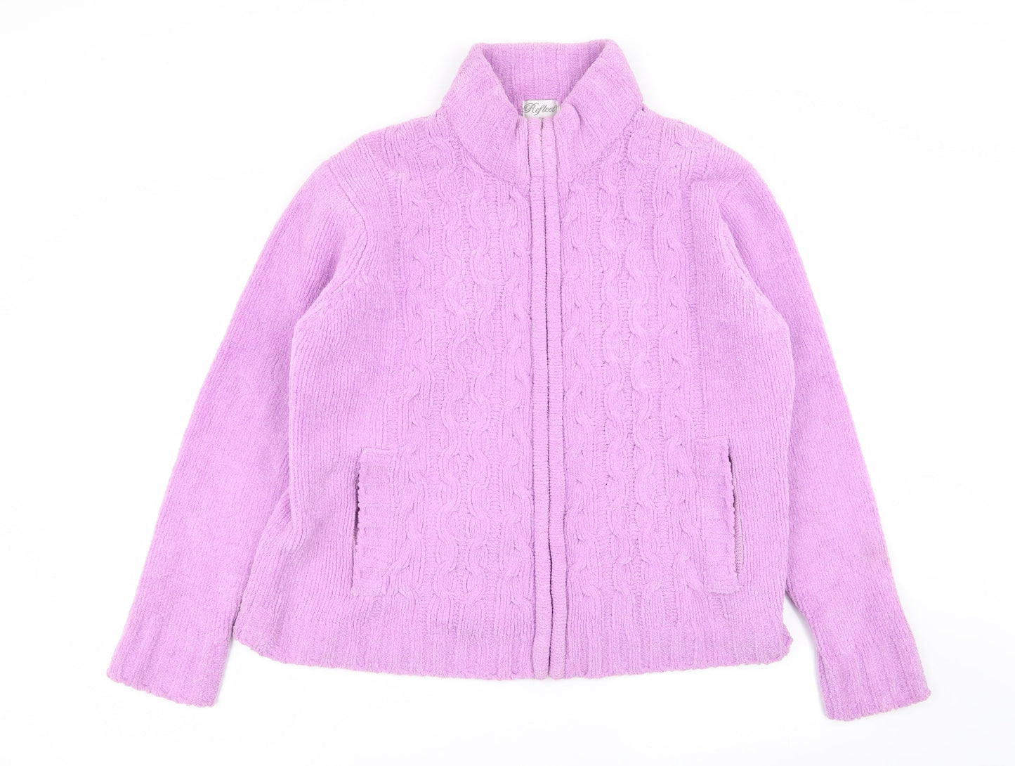 reflect Womens Pink   Full Zip Jumper Size L  - Size L/XL
