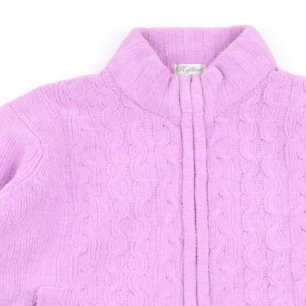reflect Womens Pink   Full Zip Jumper Size L  - Size L/XL