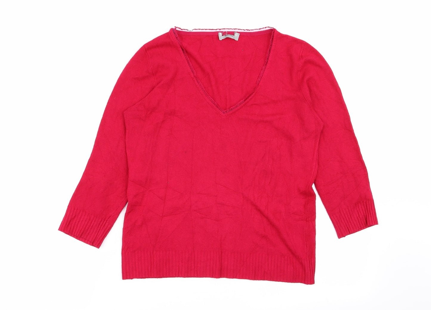 Preworn Womens Pink  Rayon Pullover Jumper Size 12