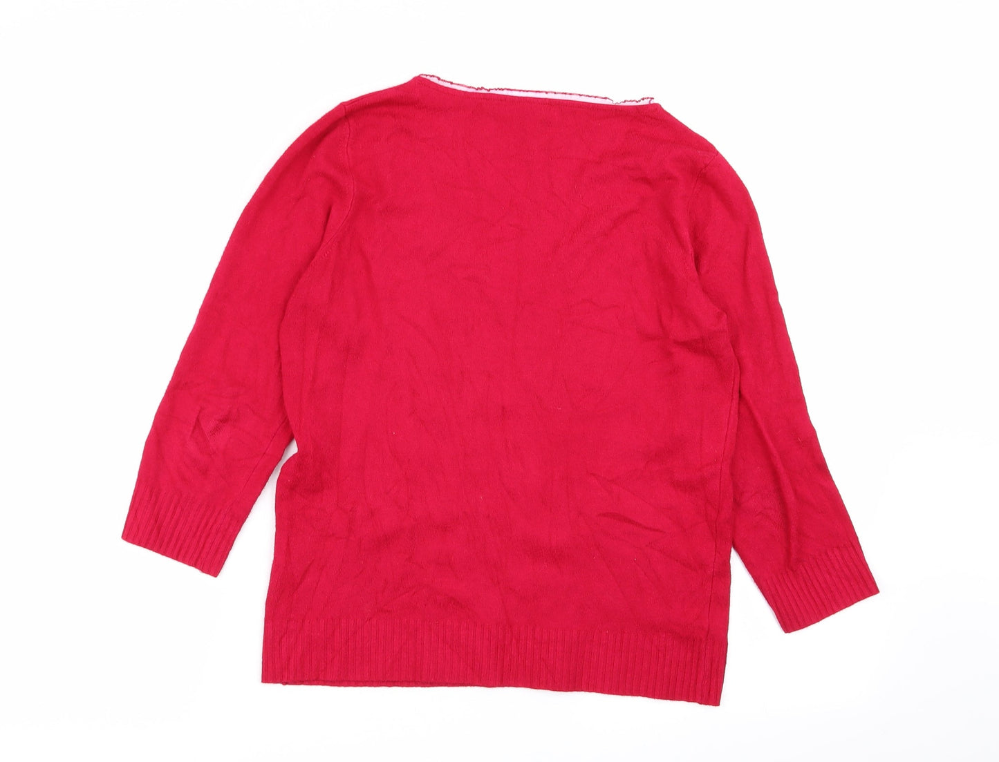 Preworn Womens Pink  Rayon Pullover Jumper Size 12