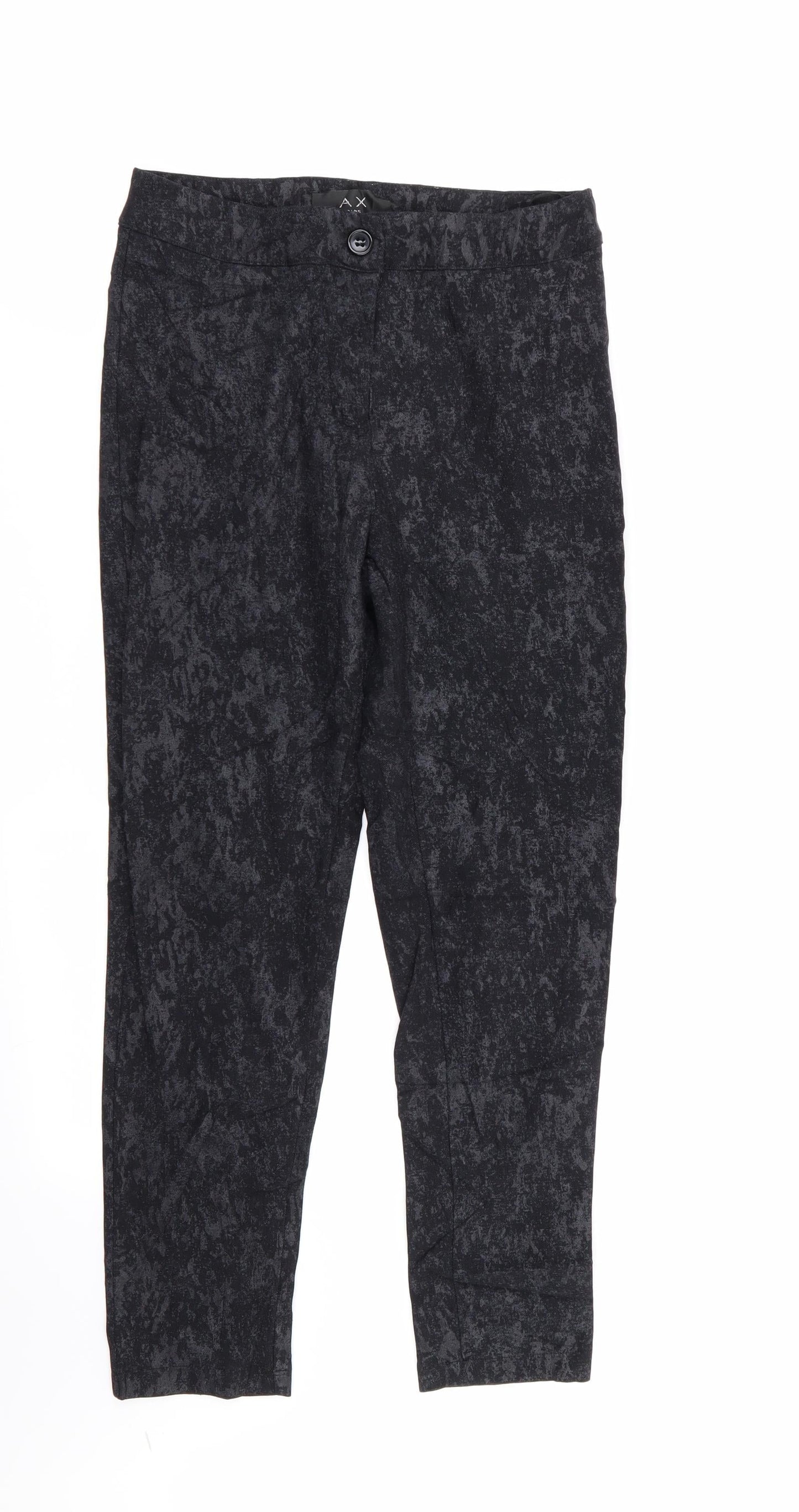 AX Paris Womens Black   Trousers  Size 8 L24 in