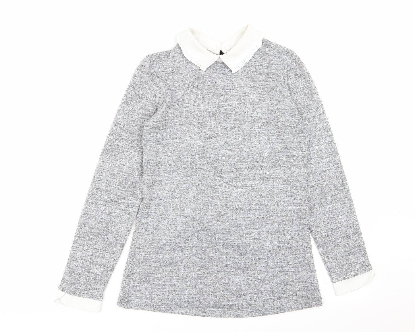 Dorothy Perkins Womens Grey   Basic T-Shirt Size 8