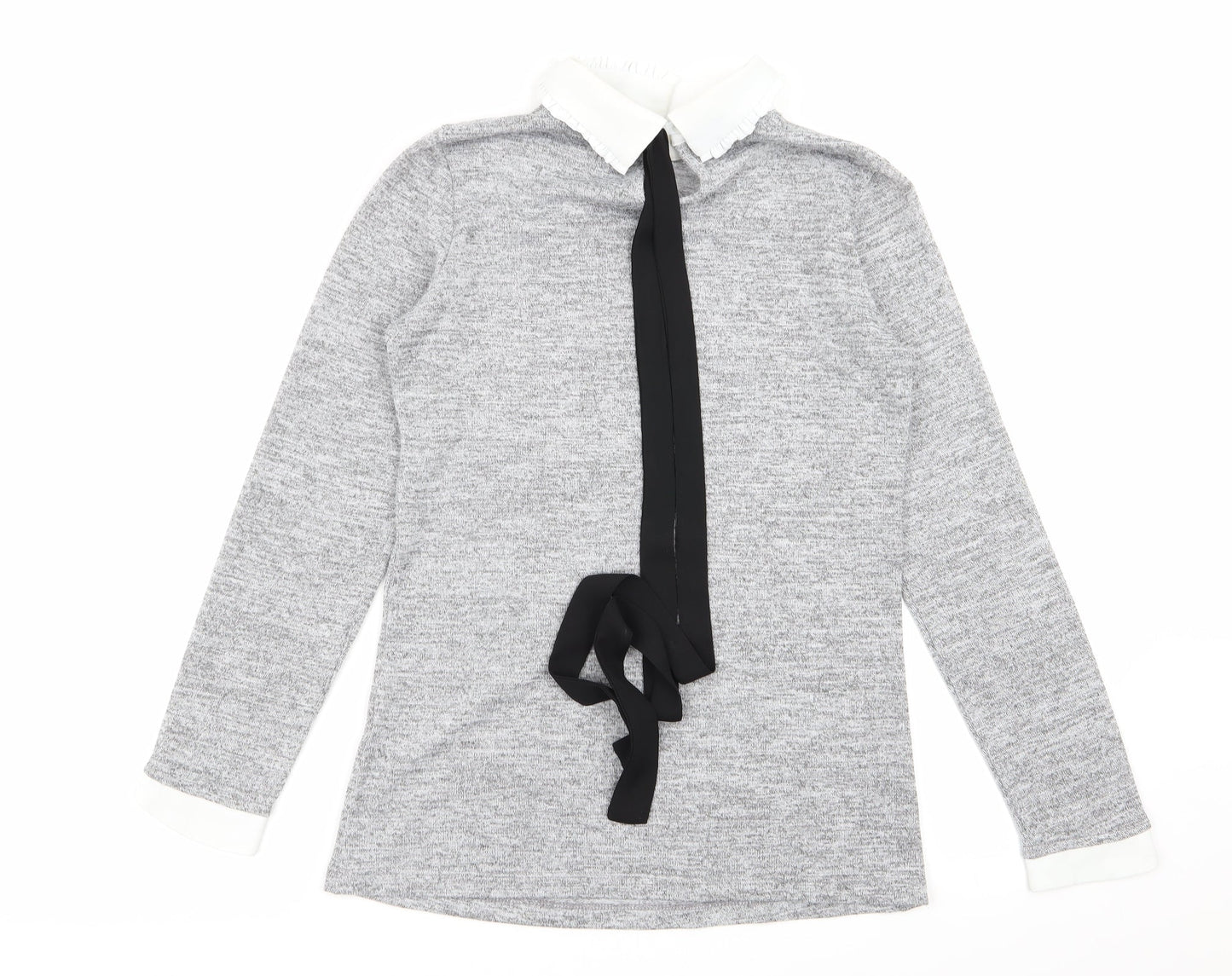 Dorothy Perkins Womens Grey   Basic T-Shirt Size 8