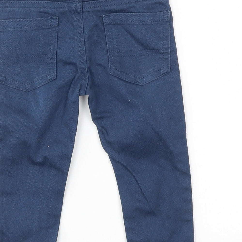 DENIM&CO Girls Blue   Capri Jeans Size 9-12 Months