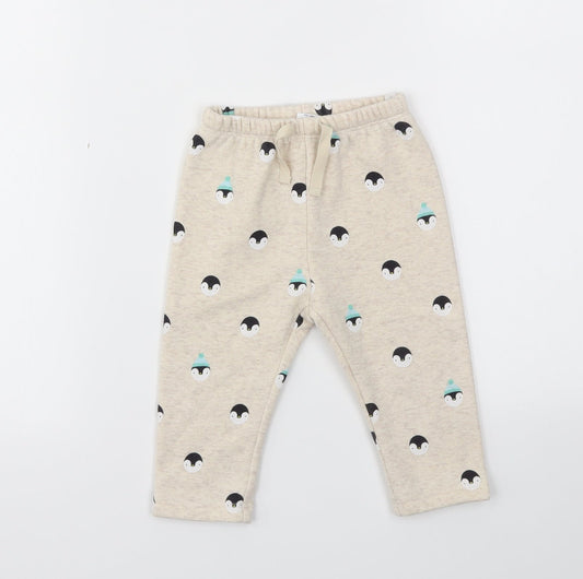 Gap Girls Beige Animal Print  Capri Trousers Size 3-6 Months