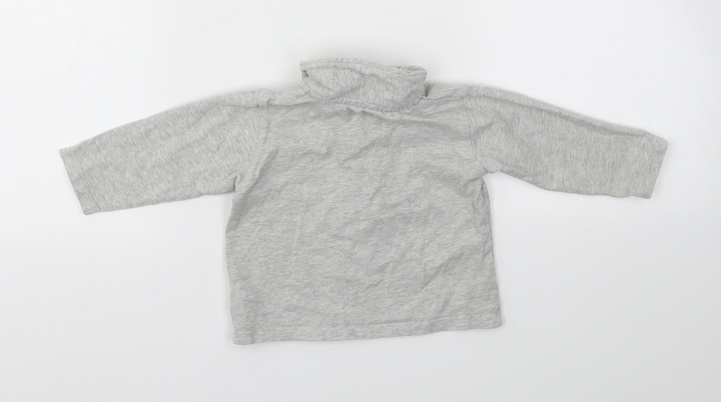 M&S Boys Grey   Basic T-Shirt Size 6-9 Months