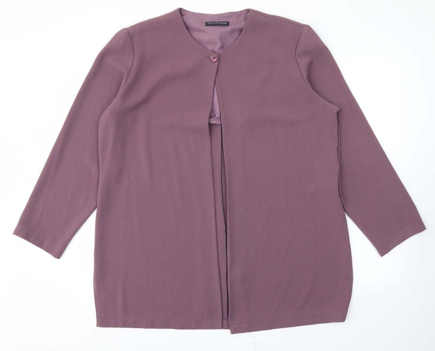 Your 6th Sense Womens Purple   Jacket Blazer Size 18