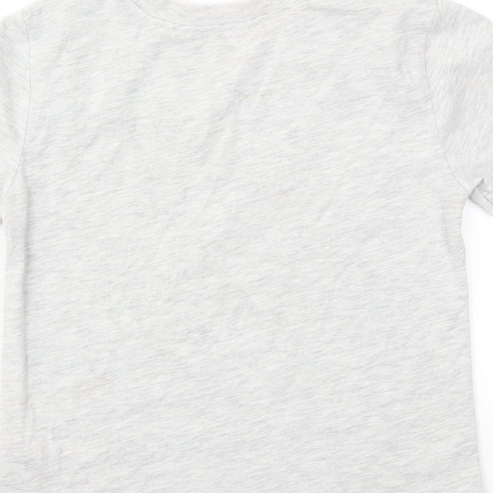 H&M Girls Grey   Basic T-Shirt Size 5-6 Years