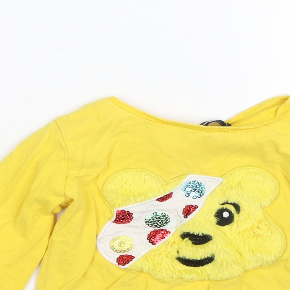 George Baby Yellow   Basic T-Shirt Size 18-24 Months  - Pudsey Bear