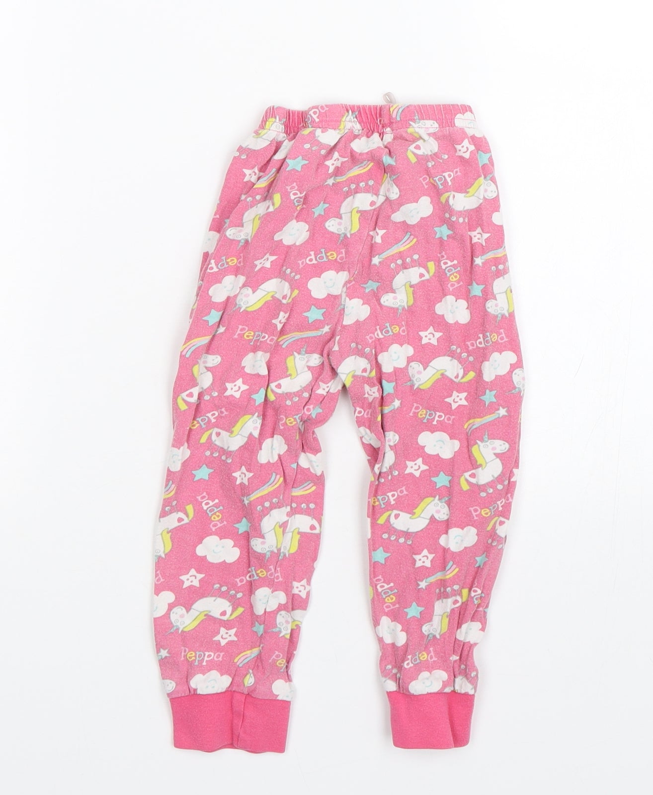M&Co Girls Pink   Cami Pyjama Pants Size 2-3 Years  - Peppa pig