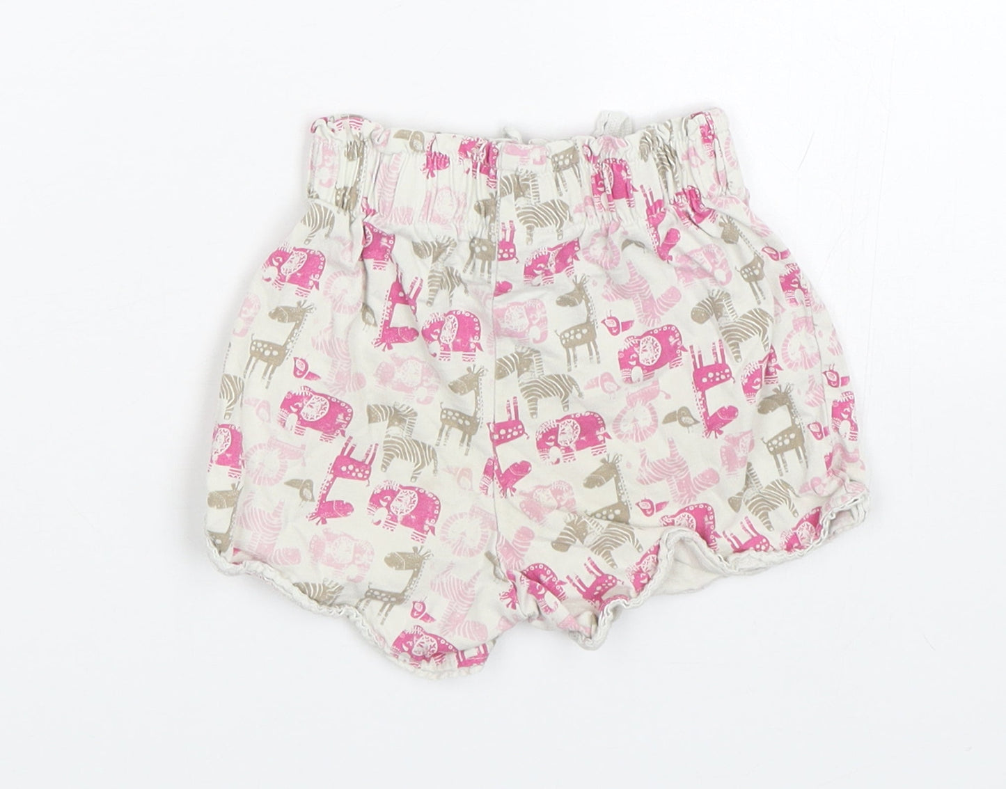 TU Girls White Animal Print  Capri Sleep Shorts Size 2-3 Years  - Animals