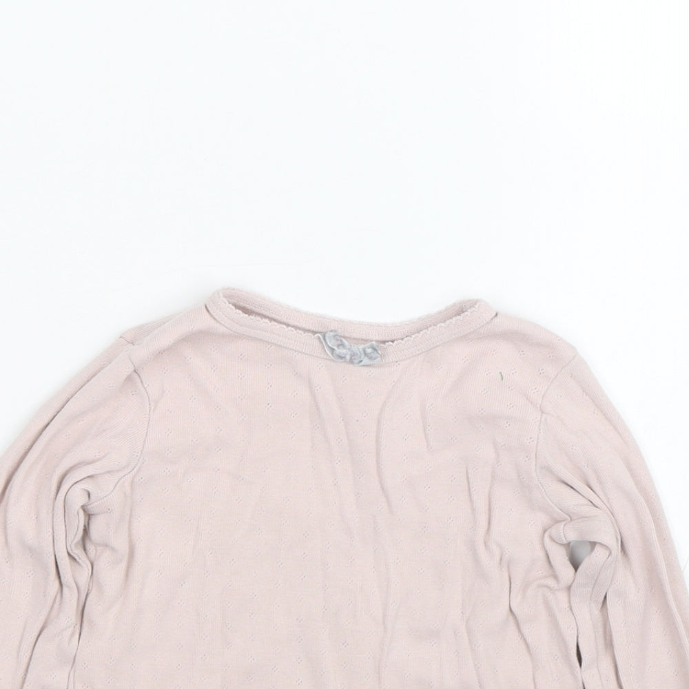 NEXT Girls Pink   Basic T-Shirt Size 2-3 Years