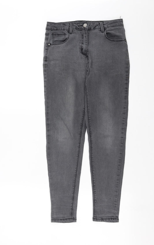 George Girls Grey  Denim Skinny Jeans Size 11-12 Years