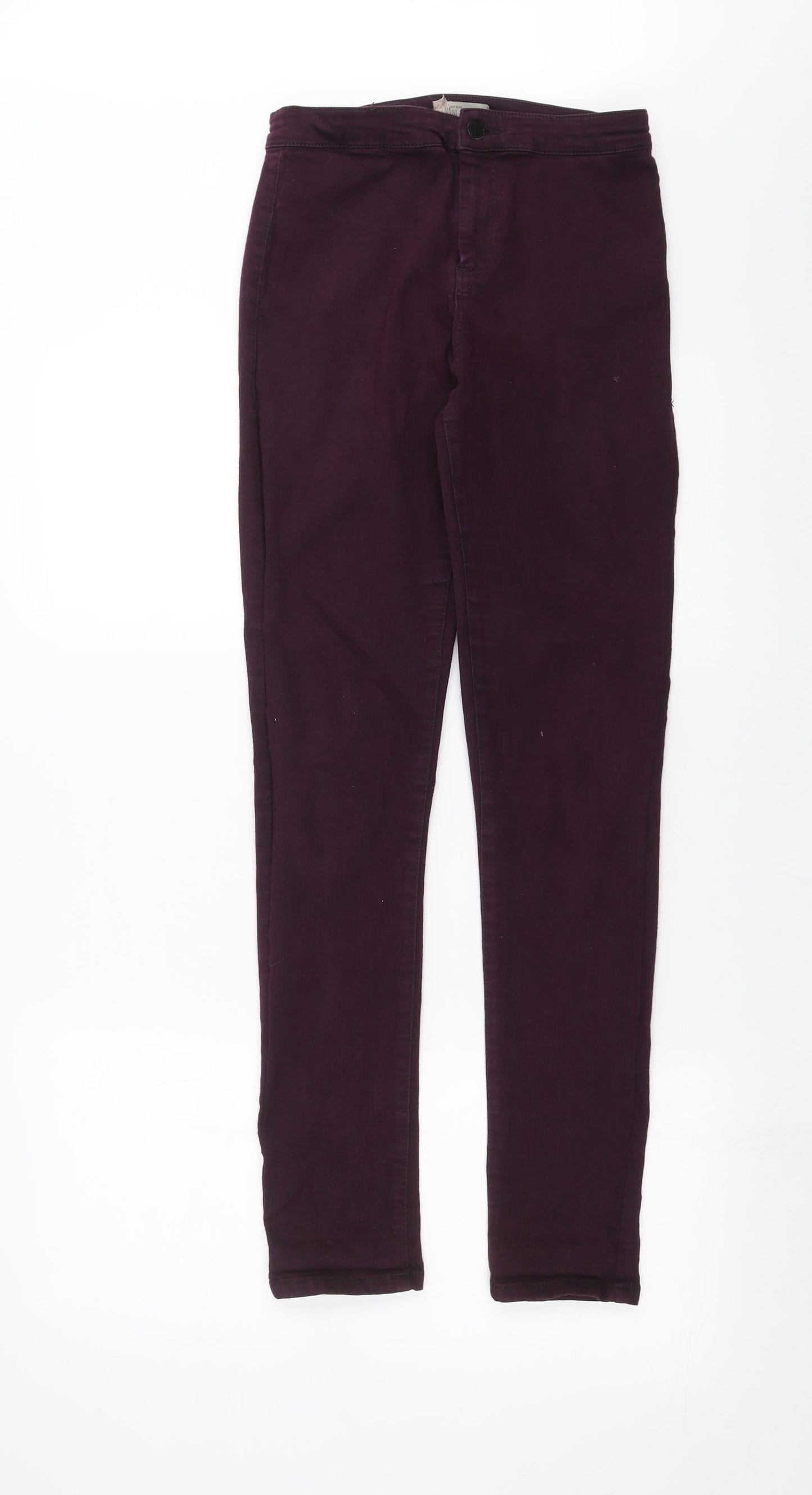 Topshop Womens Purple  Denim Skinny Jeans Size 28 in L30 in