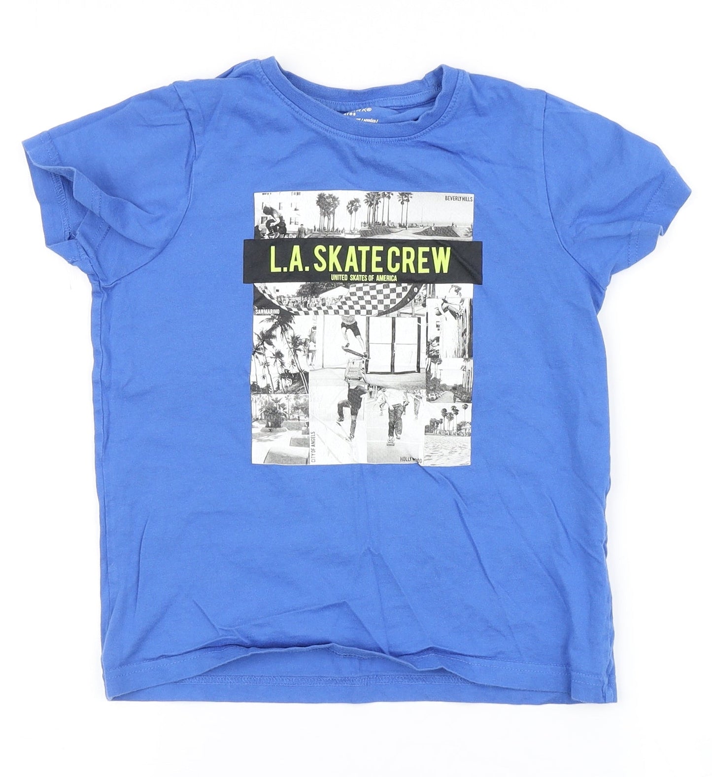 Primark Boys Blue   Basic T-Shirt Size 7-8 Years