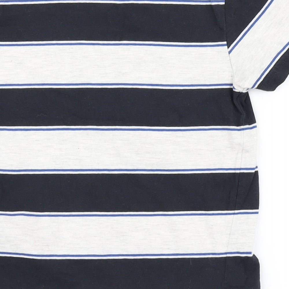 Primark Boys Ivory Striped  Basic T-Shirt Size 5-6 Years