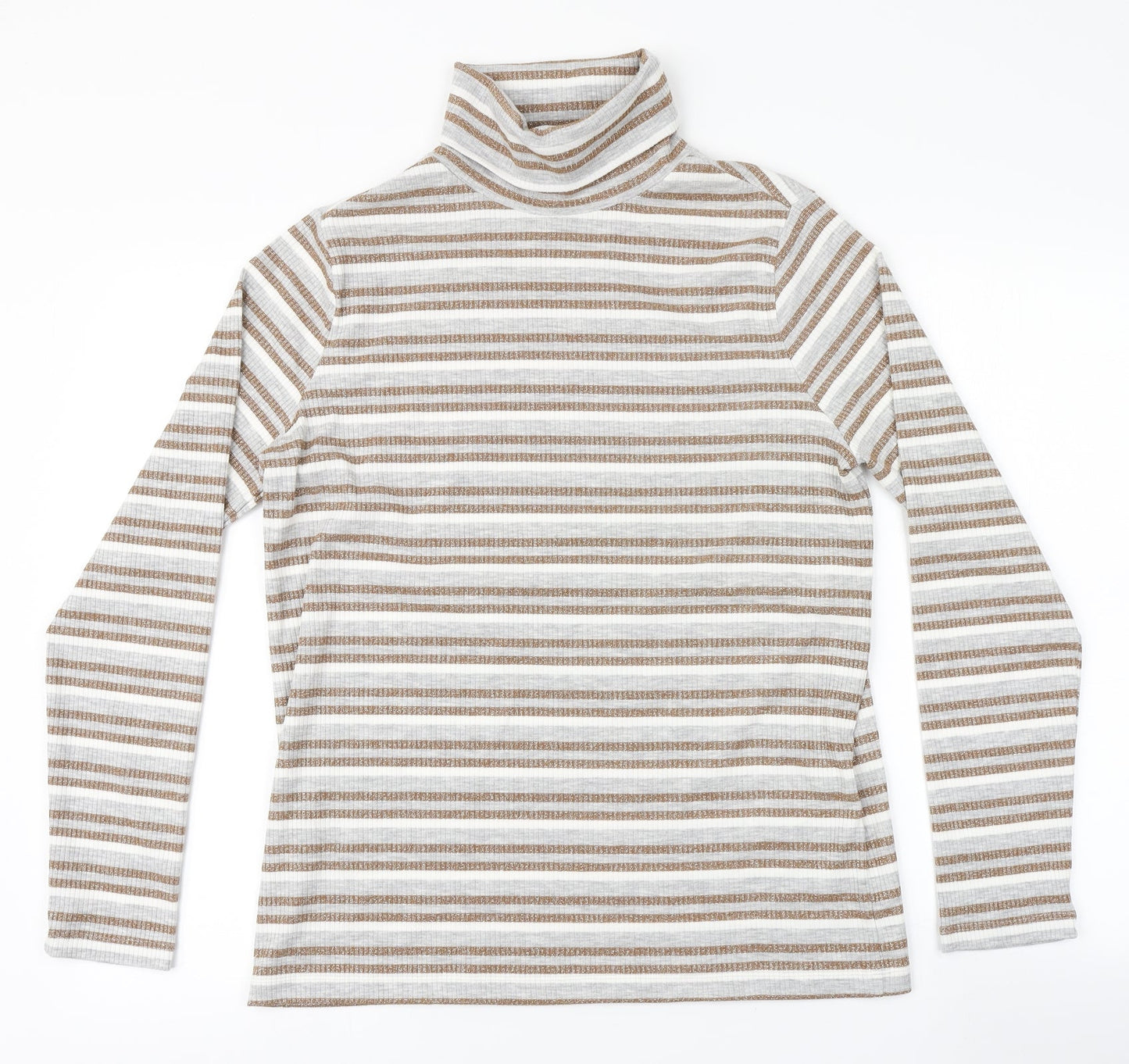 Marks and Spencer Womens Multicoloured Striped  Pullover Jumper Size 16