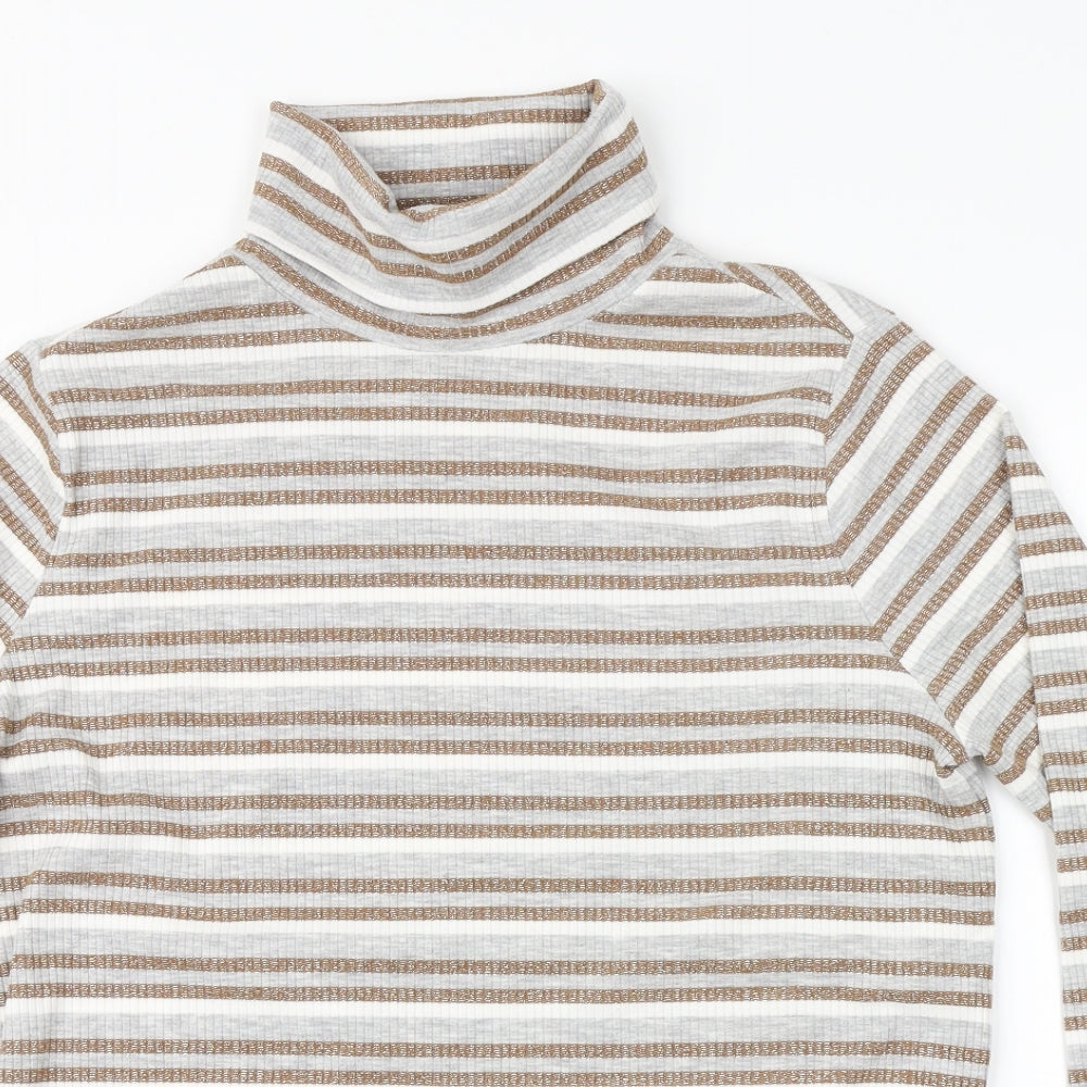 Marks and Spencer Womens Multicoloured Striped  Pullover Jumper Size 16