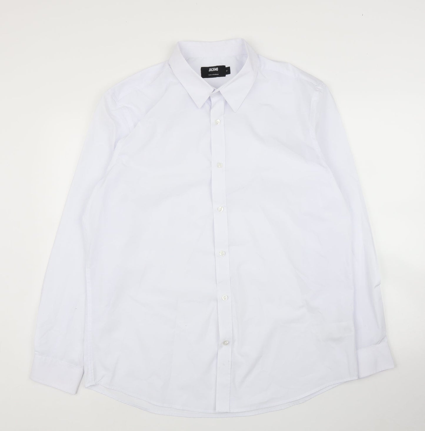 Jacamo Mens White    Button-Up Size 17