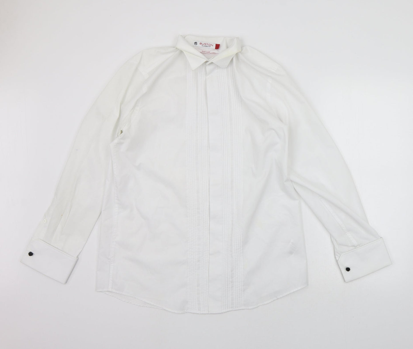 Burton Mens White    Button-Up Size 16