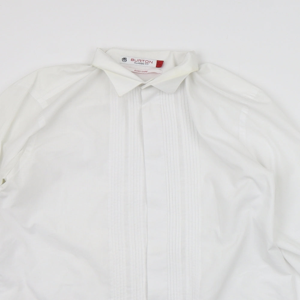 Burton Mens White    Button-Up Size 16