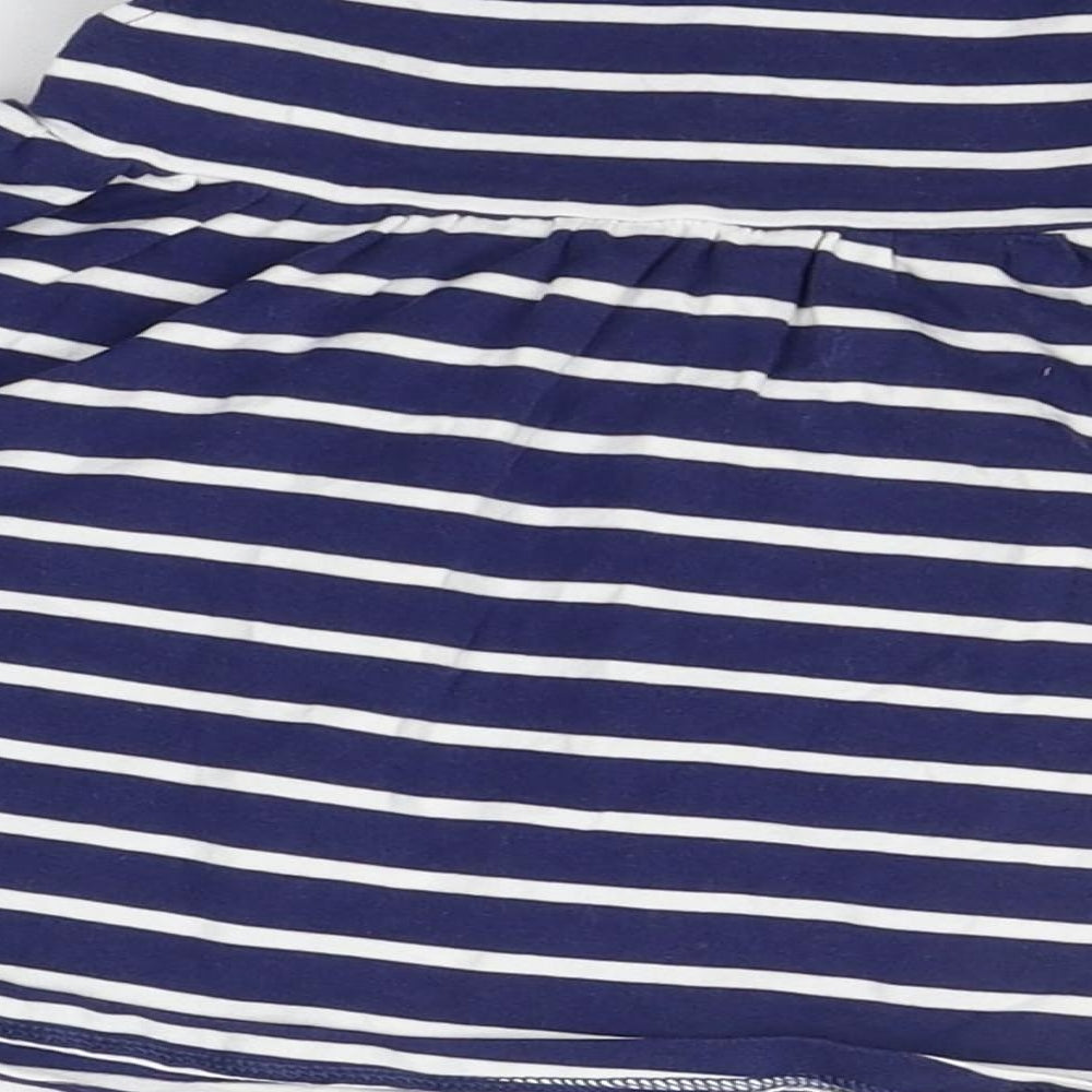 Marks and Spencer Baby Blue Striped  A-Line  Size 3-6 Months
