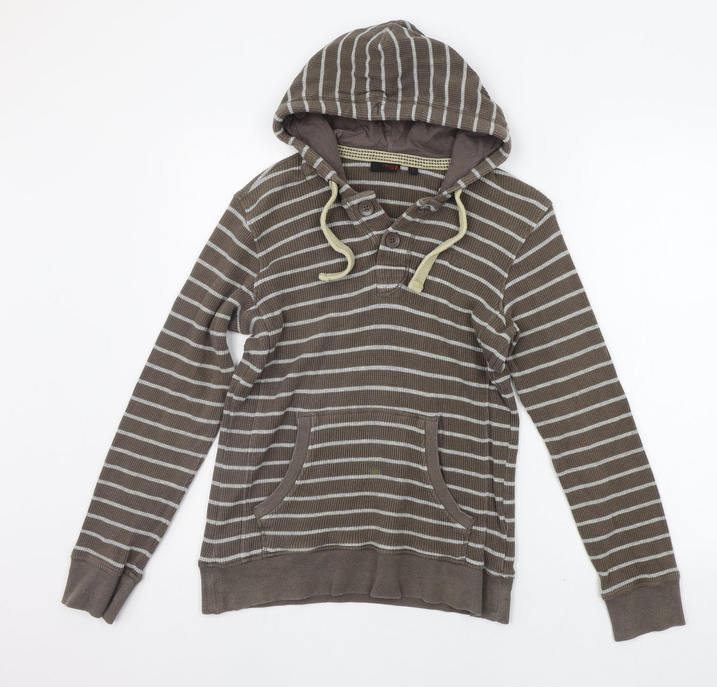 NEXT Womens Grey Striped  Pullover Jumper Size S