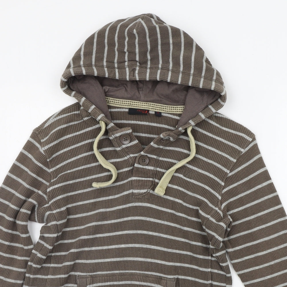 NEXT Womens Grey Striped  Pullover Jumper Size S