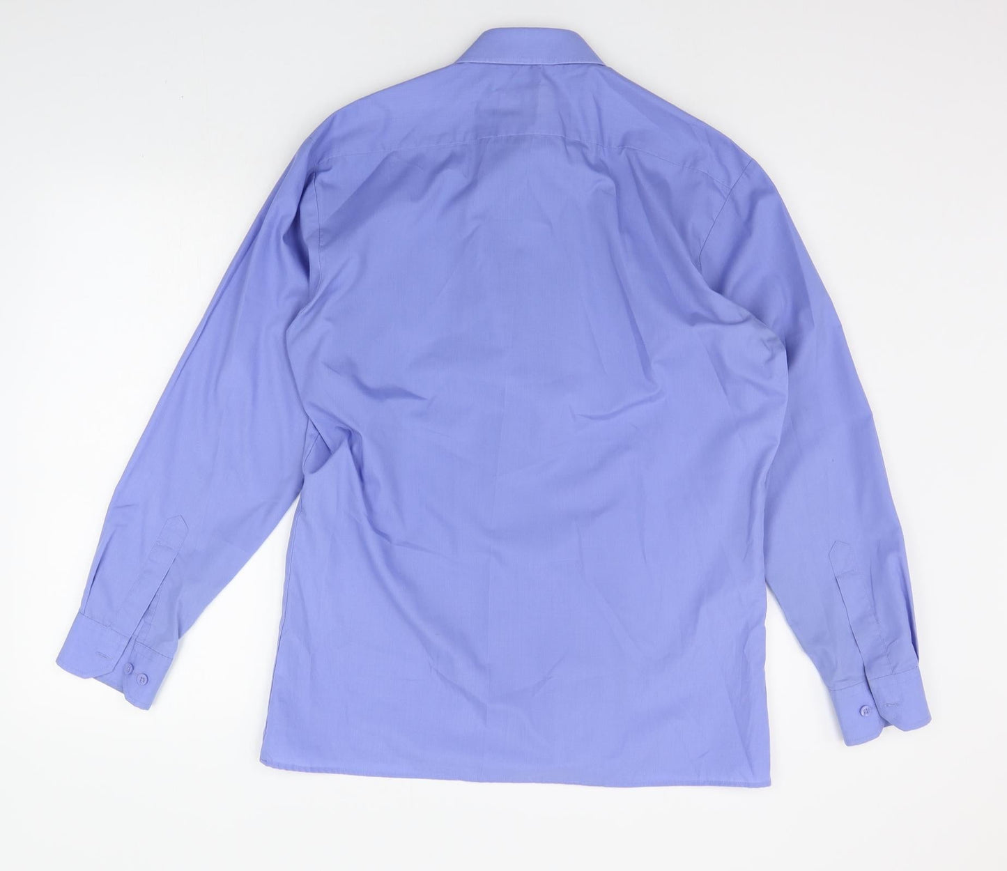 Premier Mens Blue    Button-Up Size 15