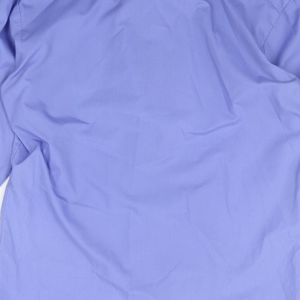 Premier Mens Blue    Button-Up Size 15
