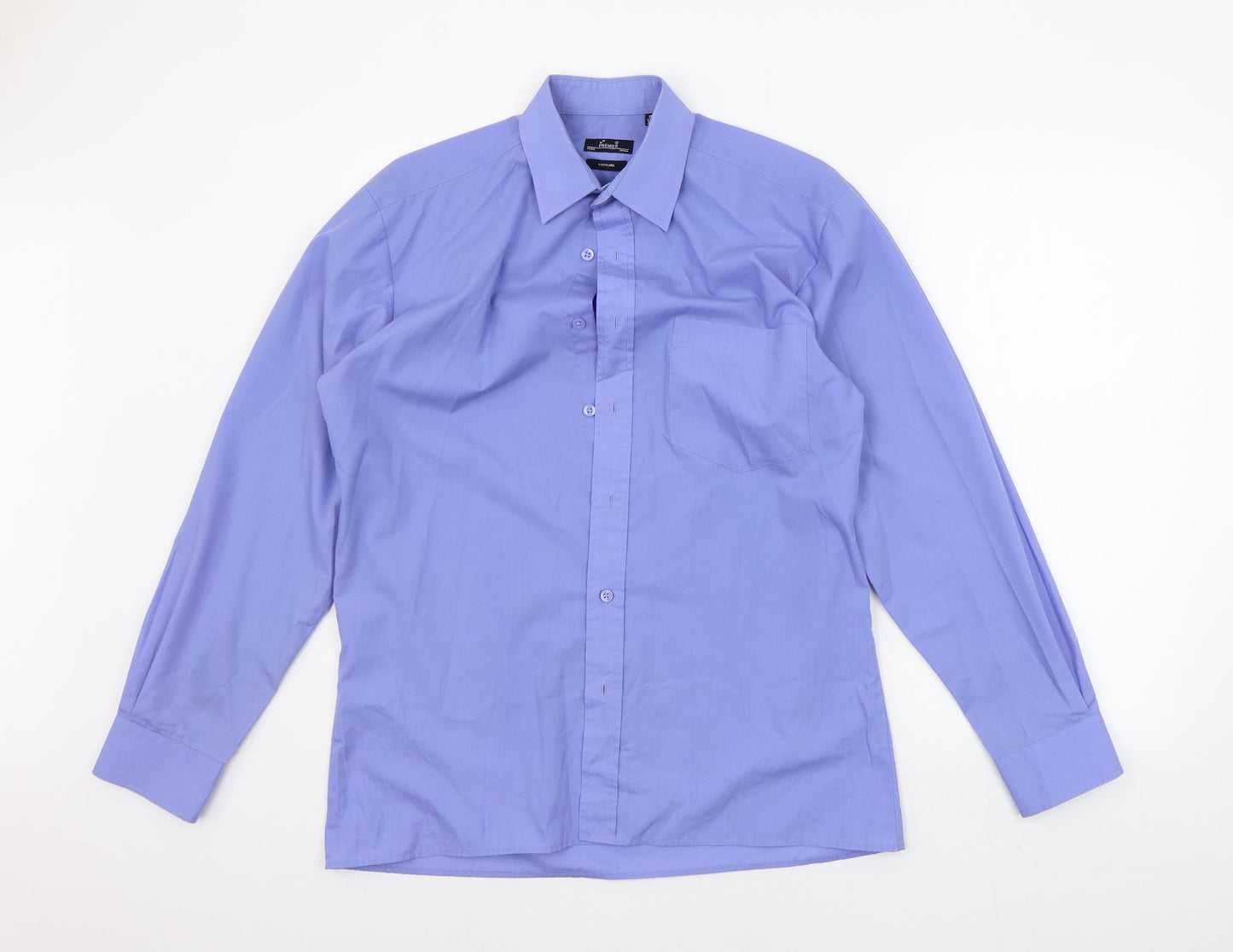 Premier Mens Black    Button-Up Size 15