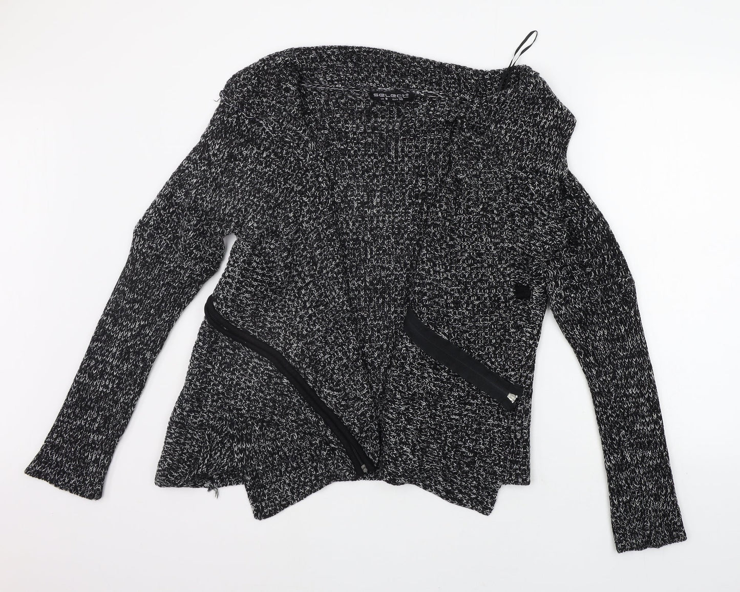 Select Womens Black   Cardigan Jumper Size 8