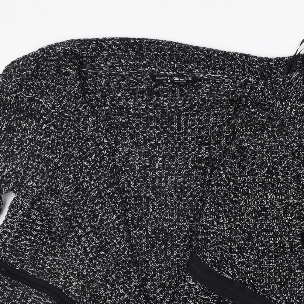 Select Womens Black   Cardigan Jumper Size 8