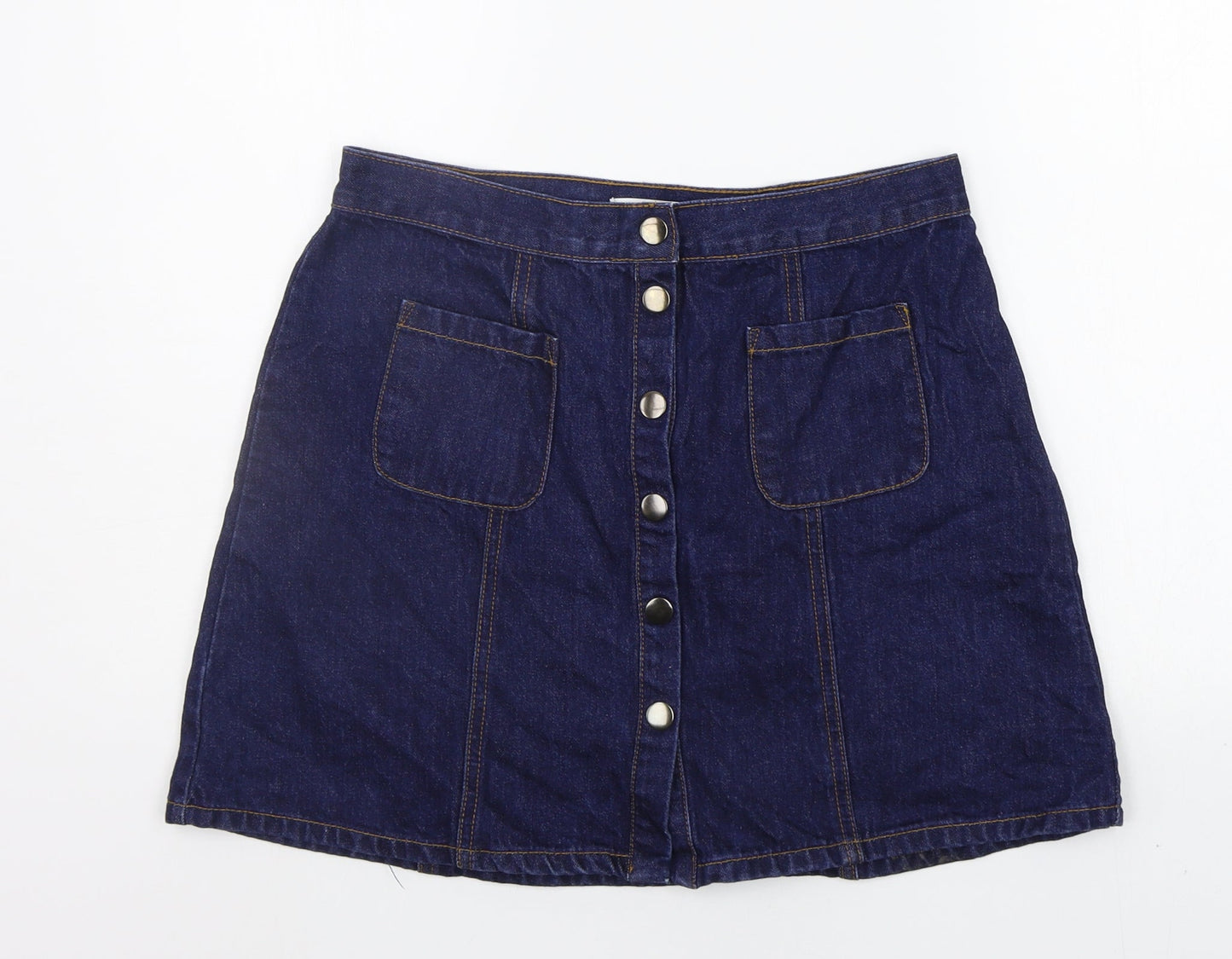 Cooperative Womens Blue   A-Line Skirt Size M