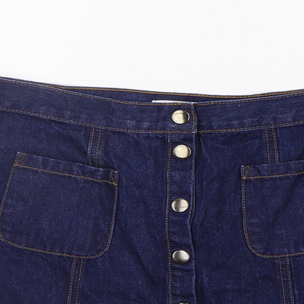 Cooperative Womens Blue   A-Line Skirt Size M