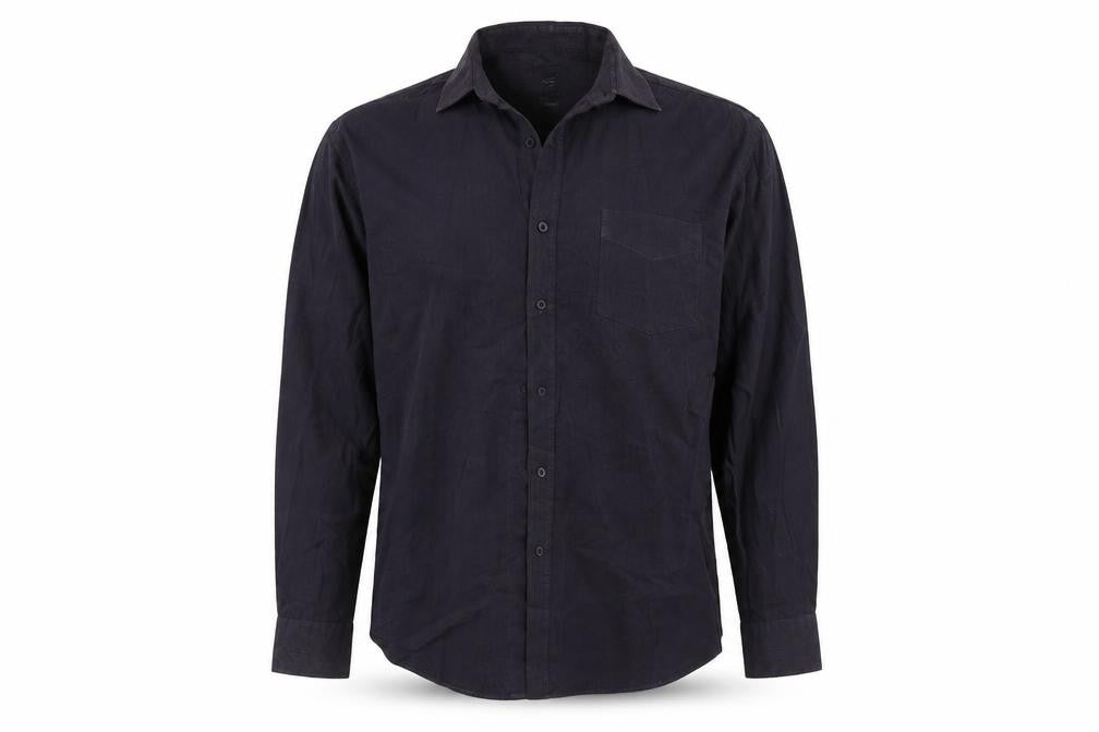 F&F Mens Black    Button-Up Size 17.5