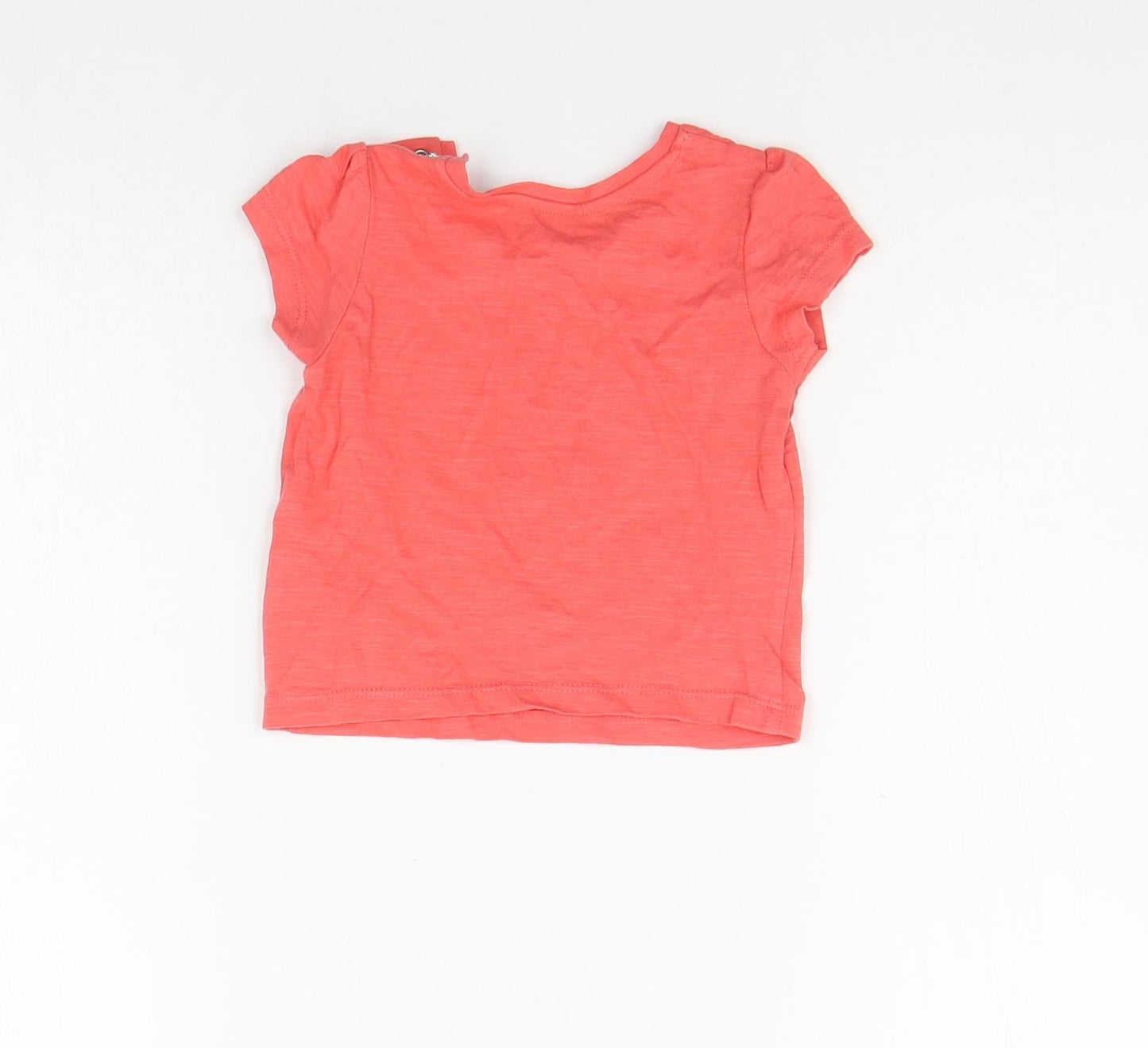 Mother Care Baby Orange   Basic T-Shirt Size 6-9 Months