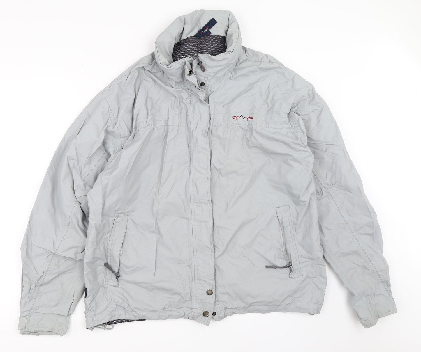 Granite Womens Grey   Windbreaker Coat Size 16
