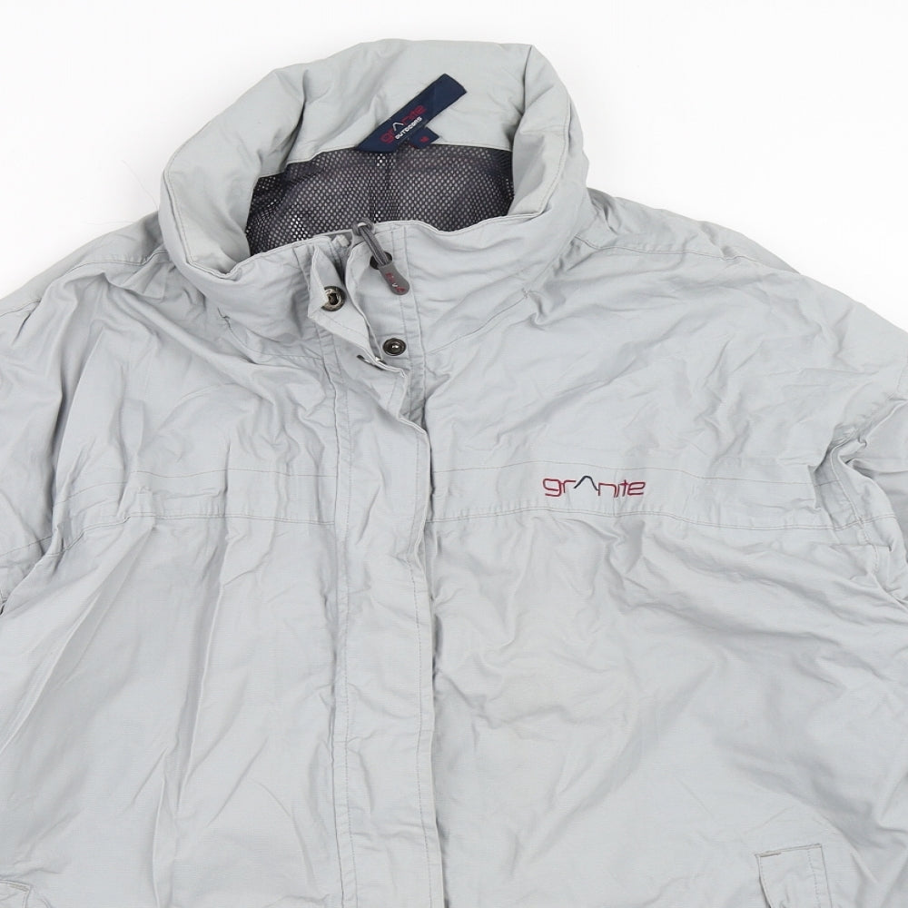 Granite Womens Grey   Windbreaker Coat Size 16